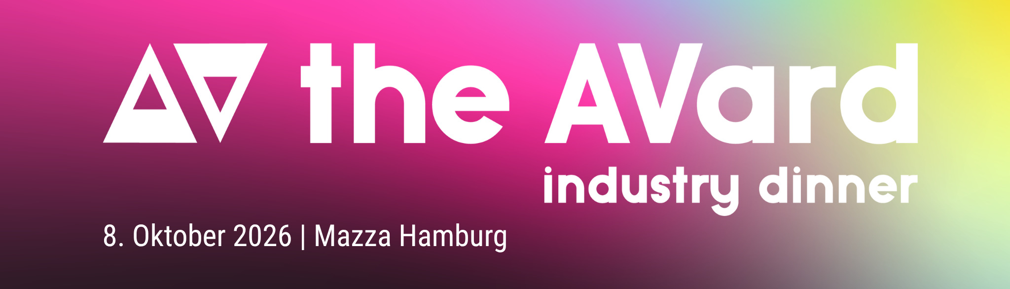 the AVard industry dinner Header Grafik